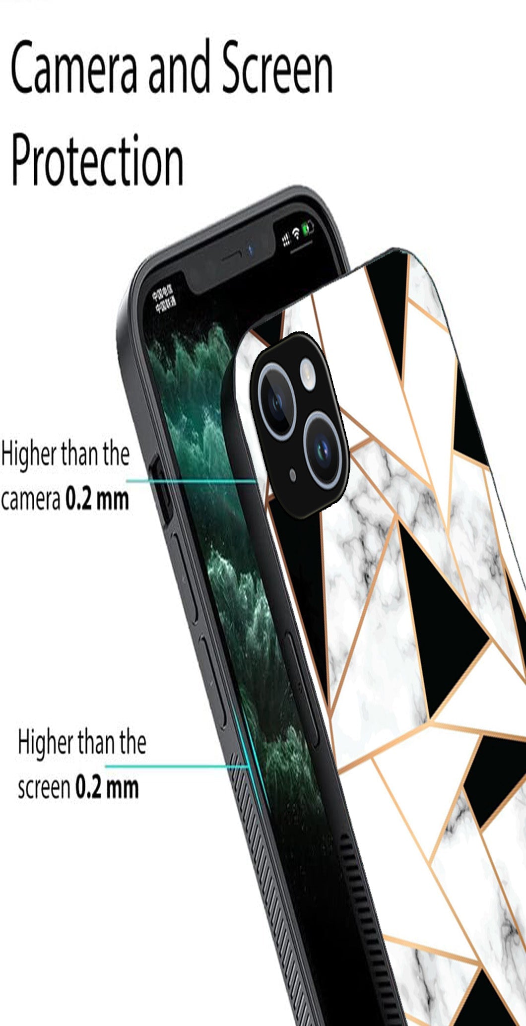 Marble Design2 Metal Mobile Case for iPhone 14 Plus