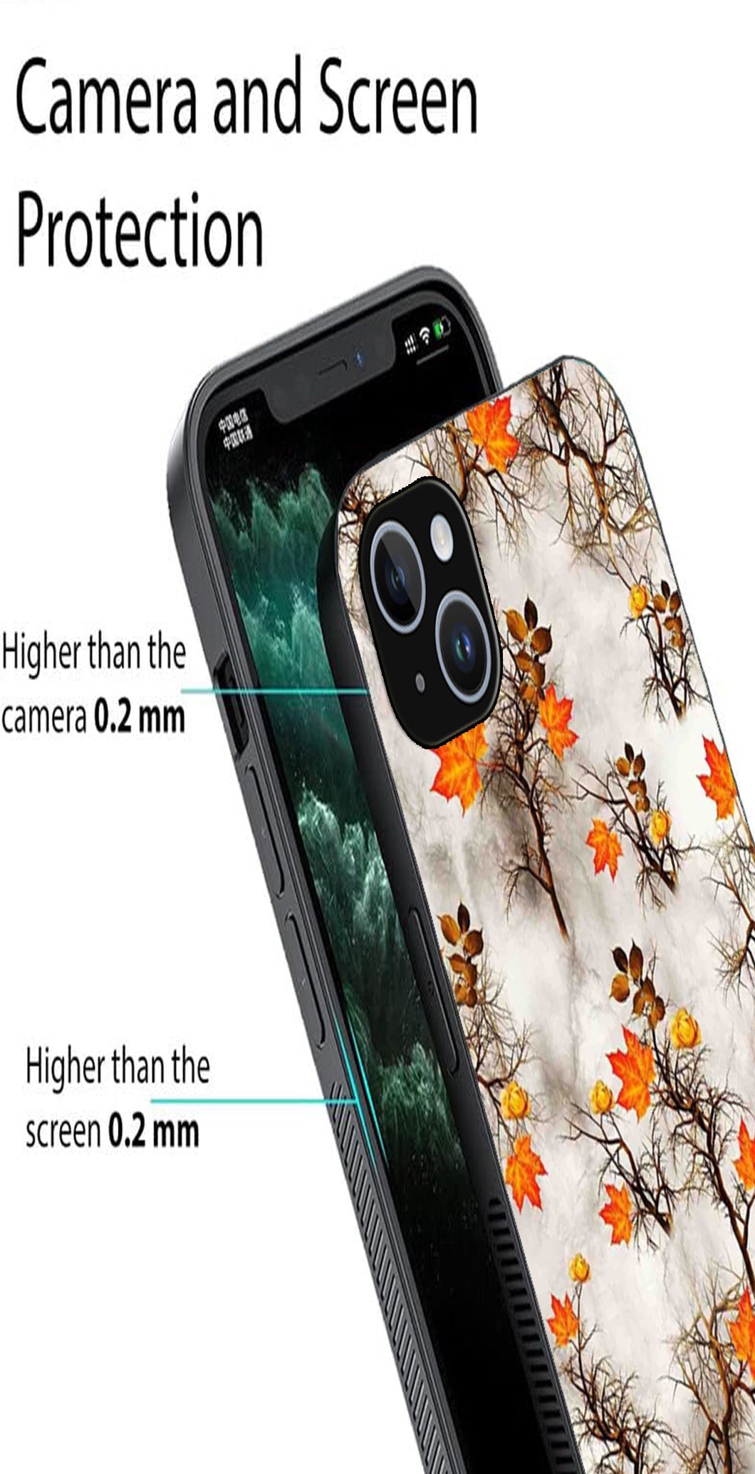 Autumn leaves Metal Mobile Case for iPhone 14