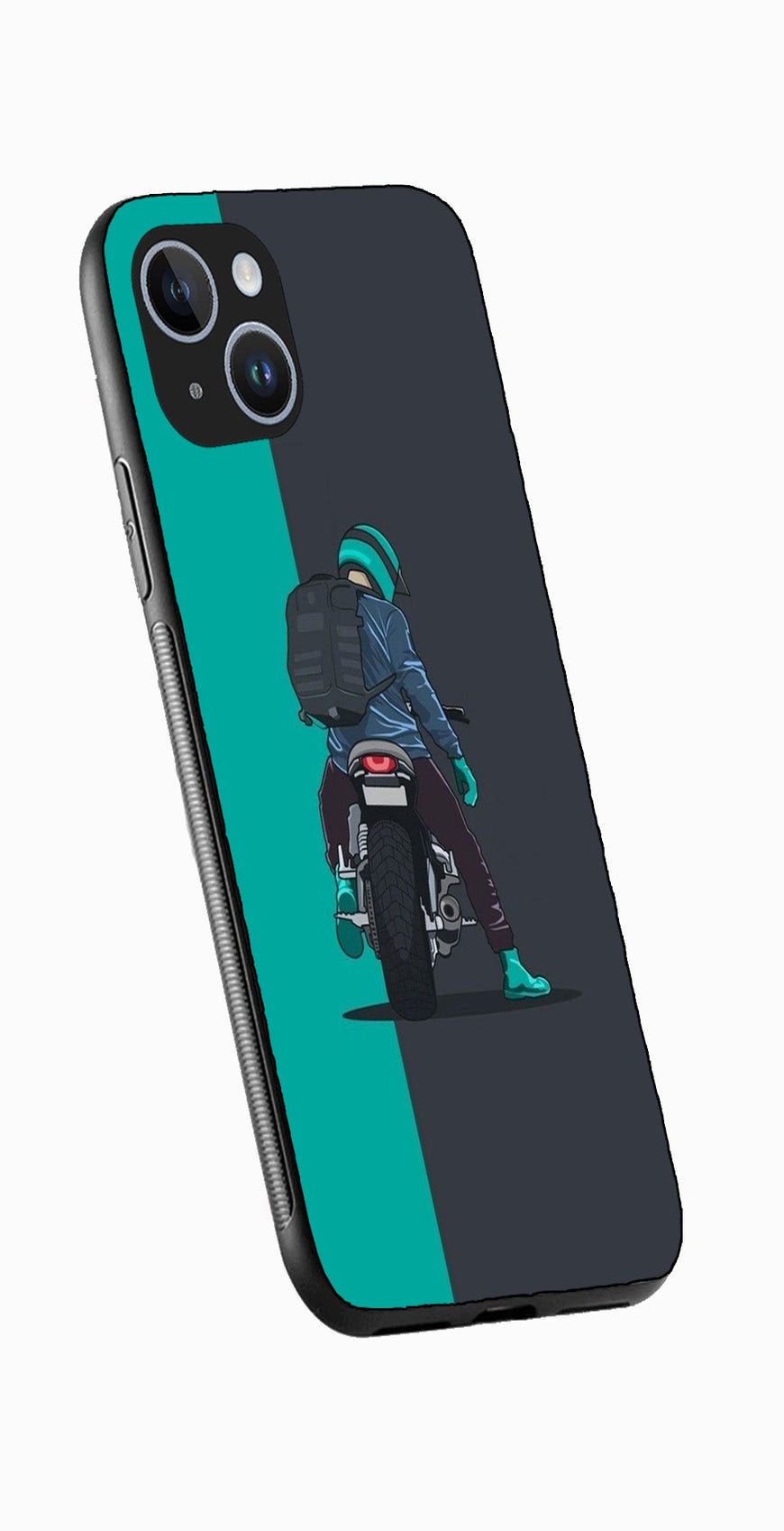 Bike Lover Metal Mobile Case for iPhone 13  (Design No -05)