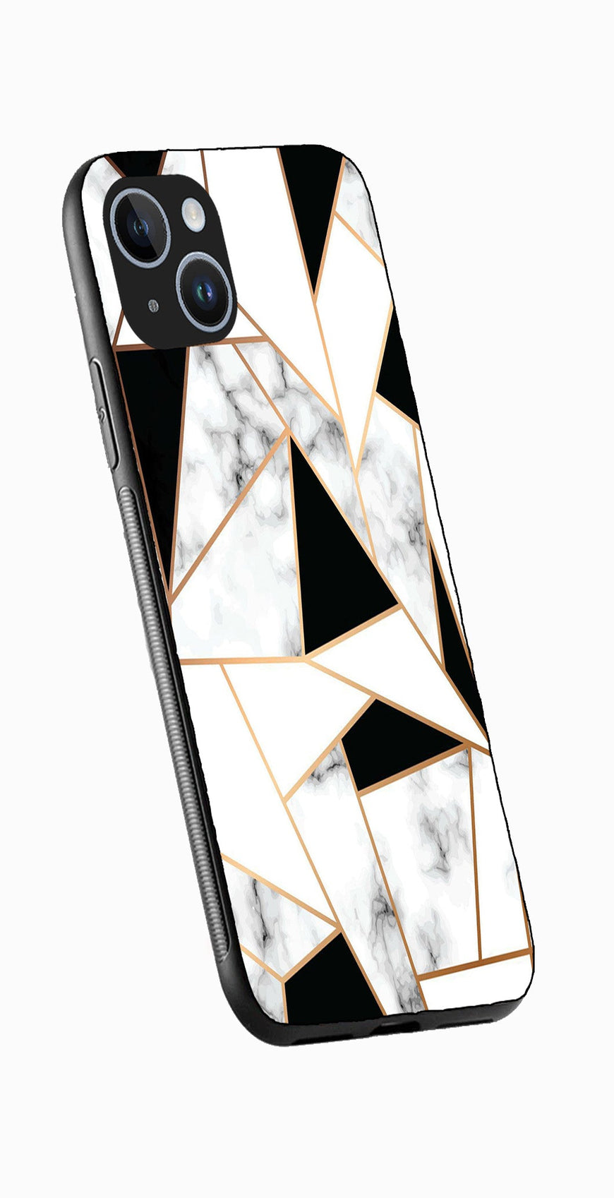 Marble Design2 Metal Mobile Case for iPhone 14 Plus  (Design No -08)