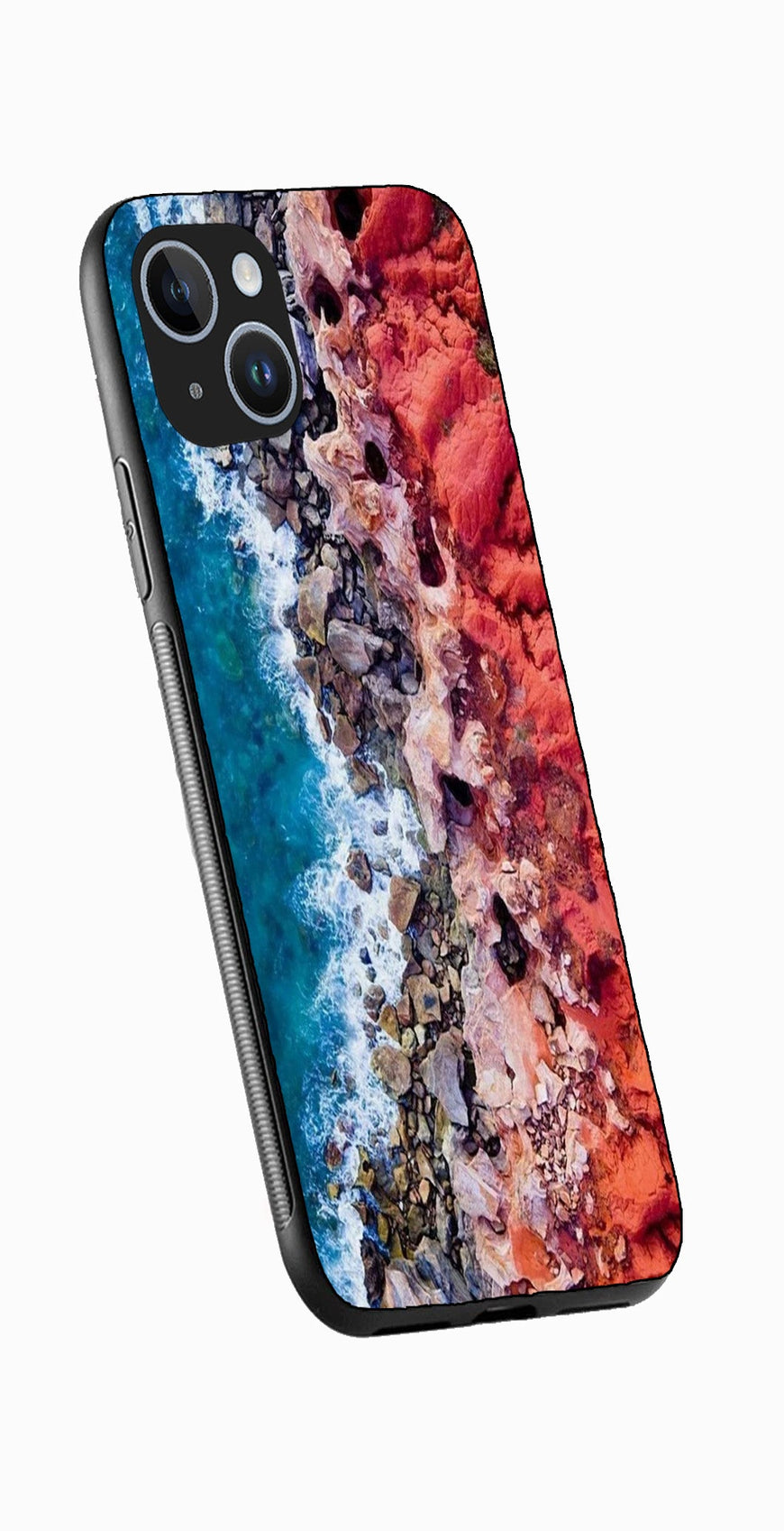 Sea Shore Metal Mobile Case for iPhone 14  (Design No -18)