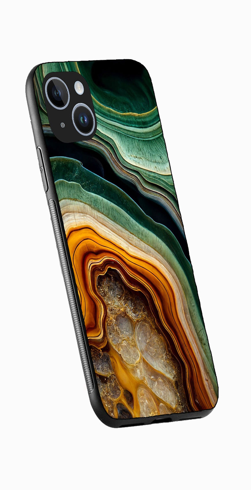 Marble Design Metal Mobile Case for iPhone 14 Plus  (Design No -28)
