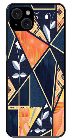 Marble Design Metal Mobile Case for iPhone 15 Plus