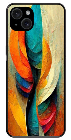 Modern Art Metal Mobile Case for iPhone 15