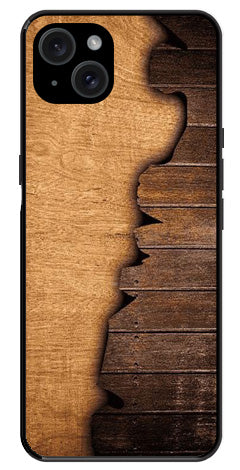 Wooden Design Metal Mobile Case for iPhone 15