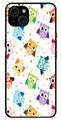 Owls Pattern Metal Mobile Case for iPhone 15 Plus