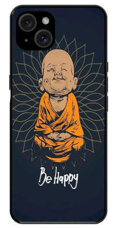 Be Happy Metal Mobile Case for iPhone 15 Plus