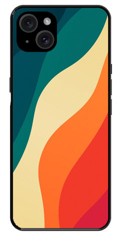 Muted Rainbow Metal Mobile Case for iPhone 15 Plus
