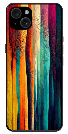 Modern Art Colorful Metal Mobile Case for iPhone 15
