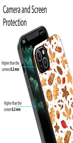 Autumn Leaf Metal Mobile Case for iPhone 15 Plus
