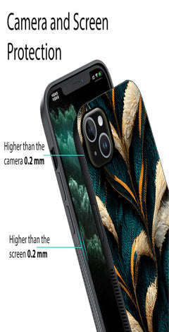 Feathers Metal Mobile Case for iPhone 15 Plus
