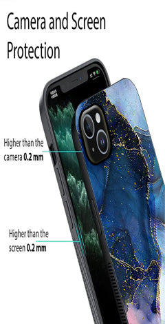 Blue Marble Metal Mobile Case for iPhone 15