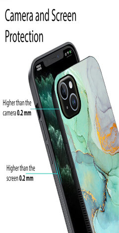Marble Design Metal Mobile Case for iPhone 15