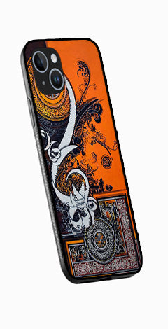 Qalander Art Metal Mobile Case for iPhone 15  (Design No -16)