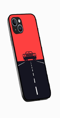 Car Lover Metal Mobile Case for iPhone 15 Plus  (Design No -21)
