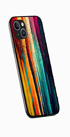 Modern Art Colorful Metal Mobile Case for iPhone 15  (Design No -47)