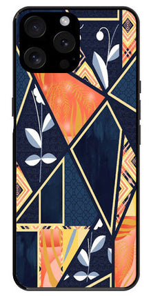 Marble Design Metal Mobile Case for iPhone 15 Pro