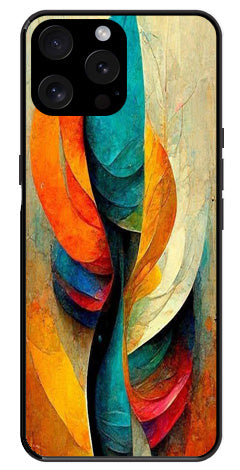 Modern Art Metal Mobile Case for iPhone 15 Pro Max