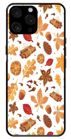 Autumn Leaf Metal Mobile Case for iPhone 15 Pro Max