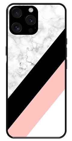 Marble Design Metal Mobile Case for iPhone 15 Pro Max