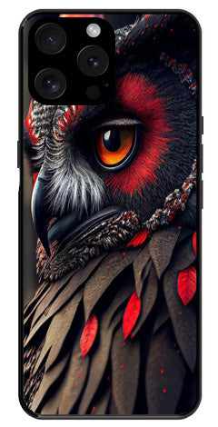 Owl Design Metal Mobile Case for iPhone 15 Pro Max