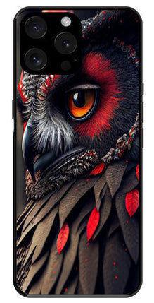 Owl Design Metal Mobile Case for iPhone 15 Pro