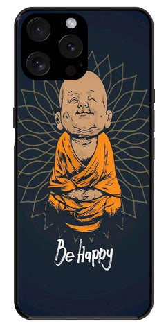 Be Happy Metal Mobile Case for iPhone 15 Pro Max