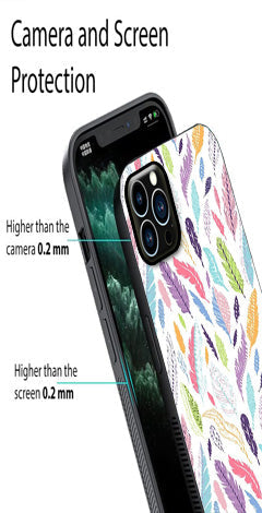 Colorful Feathers Metal Mobile Case for iPhone 15 Pro Max