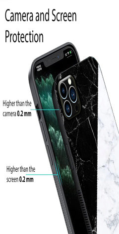 Black White Marble Design Metal Mobile Case for iPhone 15 Pro Max