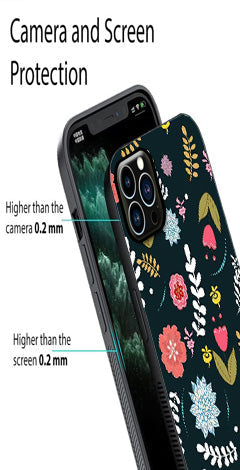 Floral Pattern2 Metal Mobile Case for iPhone 15 Pro Max