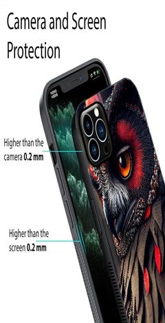 Owl Design Metal Mobile Case for iPhone 15 Pro Max