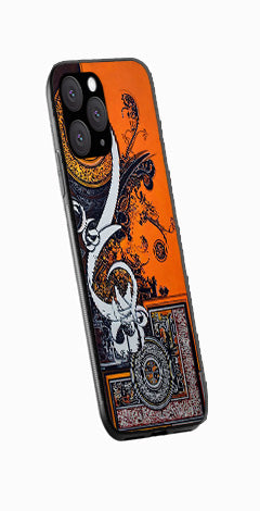 Qalander Art Metal Mobile Case for iPhone 15 Pro Max  (Design No -16)