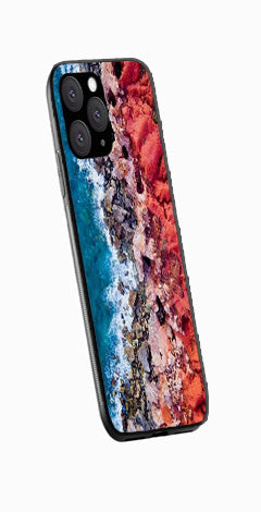 Sea Shore Metal Mobile Case for iPhone 15 Pro Max  (Design No -18)
