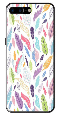 Colorful Feathers Metal Mobile Case for iPhone 8 Plus