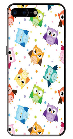 Owls Pattern Metal Mobile Case for iPhone 8 Plus