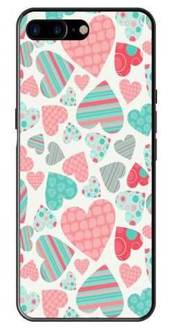 Hearts Pattern Metal Mobile Case for iPhone 7 Plus