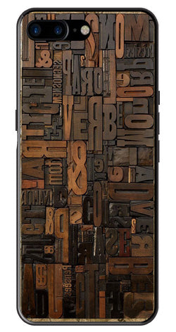 Alphabets Metal Mobile Case for iPhone 7 Plus