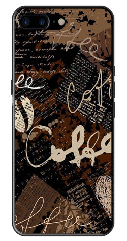 Coffee Pattern Metal Mobile Case for iPhone 7 Plus