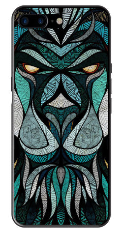 Lion Pattern Metal Mobile Case for iPhone 8 Plus