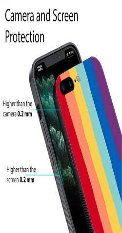 Rainbow MultiColor Metal Mobile Case for iPhone 8 Plus