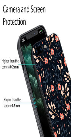 Floral Pattern Metal Mobile Case for iPhone 8 Plus