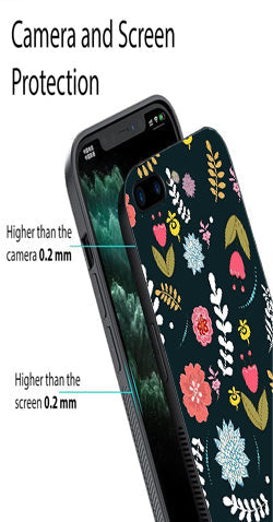 Floral Pattern2 Metal Mobile Case for iPhone 7 Plus
