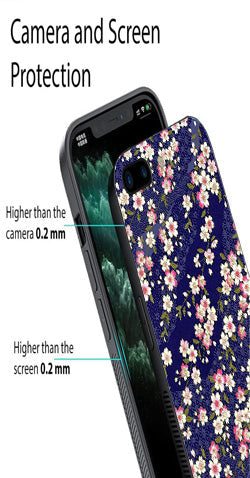 Flower Design Metal Mobile Case for iPhone 8 Plus