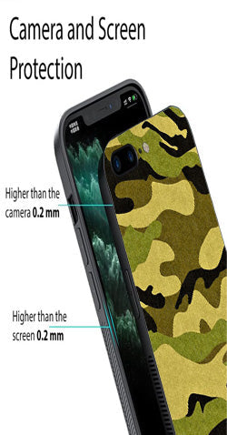 Army Pattern Metal Mobile Case for iPhone 8 Plus