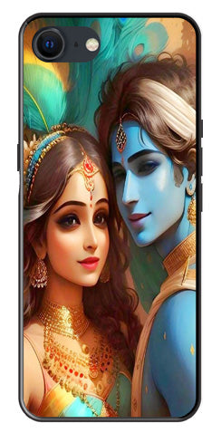 Lord Radha Krishna Metal Mobile Case for iPhone SE 2020