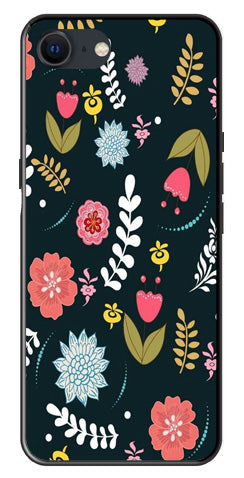 Floral Pattern2 Metal Mobile Case for iPhone 8