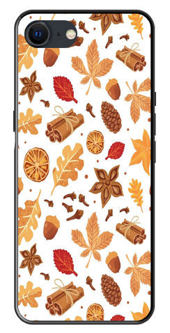Autumn Leaf Metal Mobile Case for iPhone SE 2020