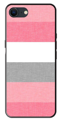Pink Pattern Metal Mobile Case for iPhone SE 2020