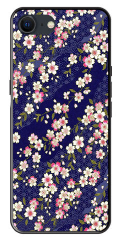 Flower Design Metal Mobile Case for iPhone SE 2020