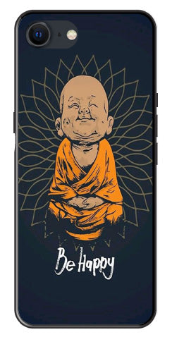 Be Happy Metal Mobile Case for iPhone SE 2020